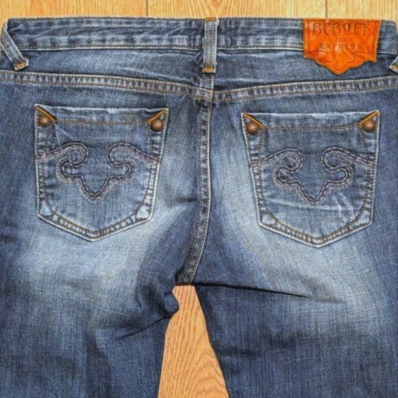 ReRock Express Jeans Womens 6 28 Skinny Ripped Studded Premium Denim Pants - Picture 4 of 5